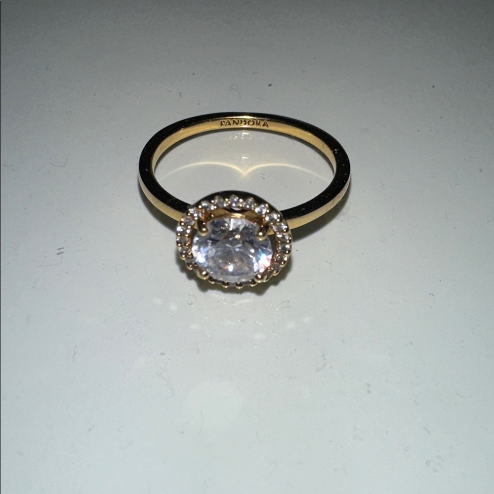 Pandora Gold and Silver Sparkle Ring